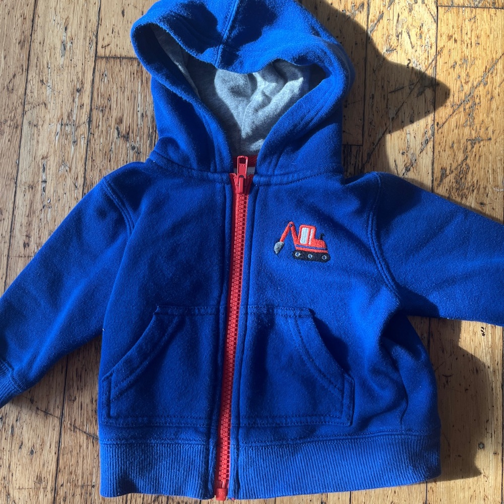 Gymboree Baby Hoodie with Red Zipper